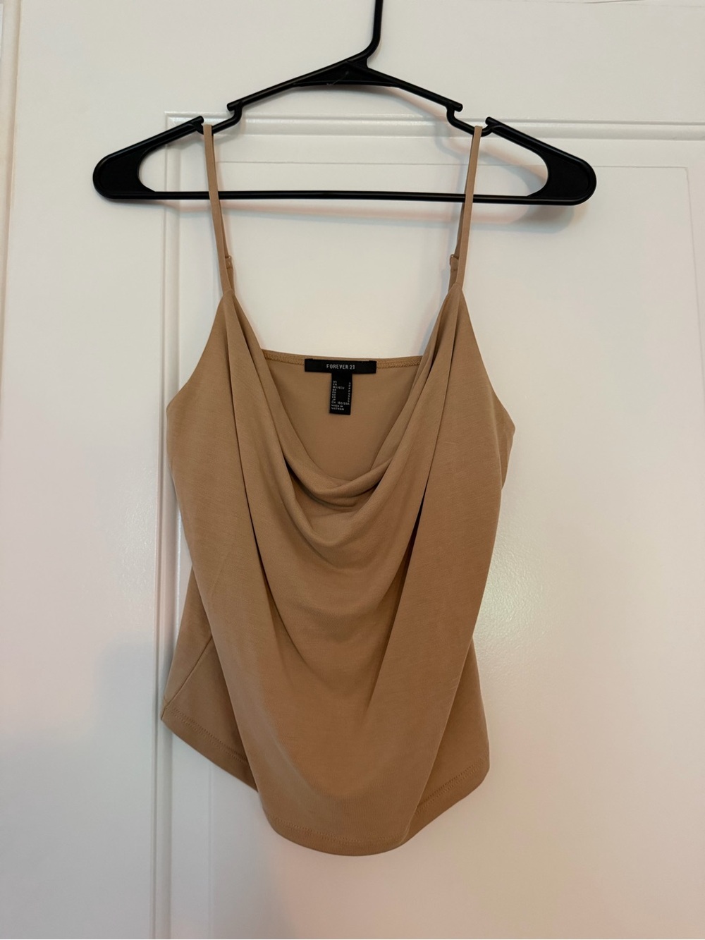Forever 21 Beige Cowl Neck Camisole